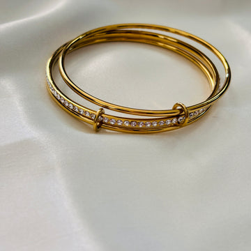 Set of three bangle bracelets