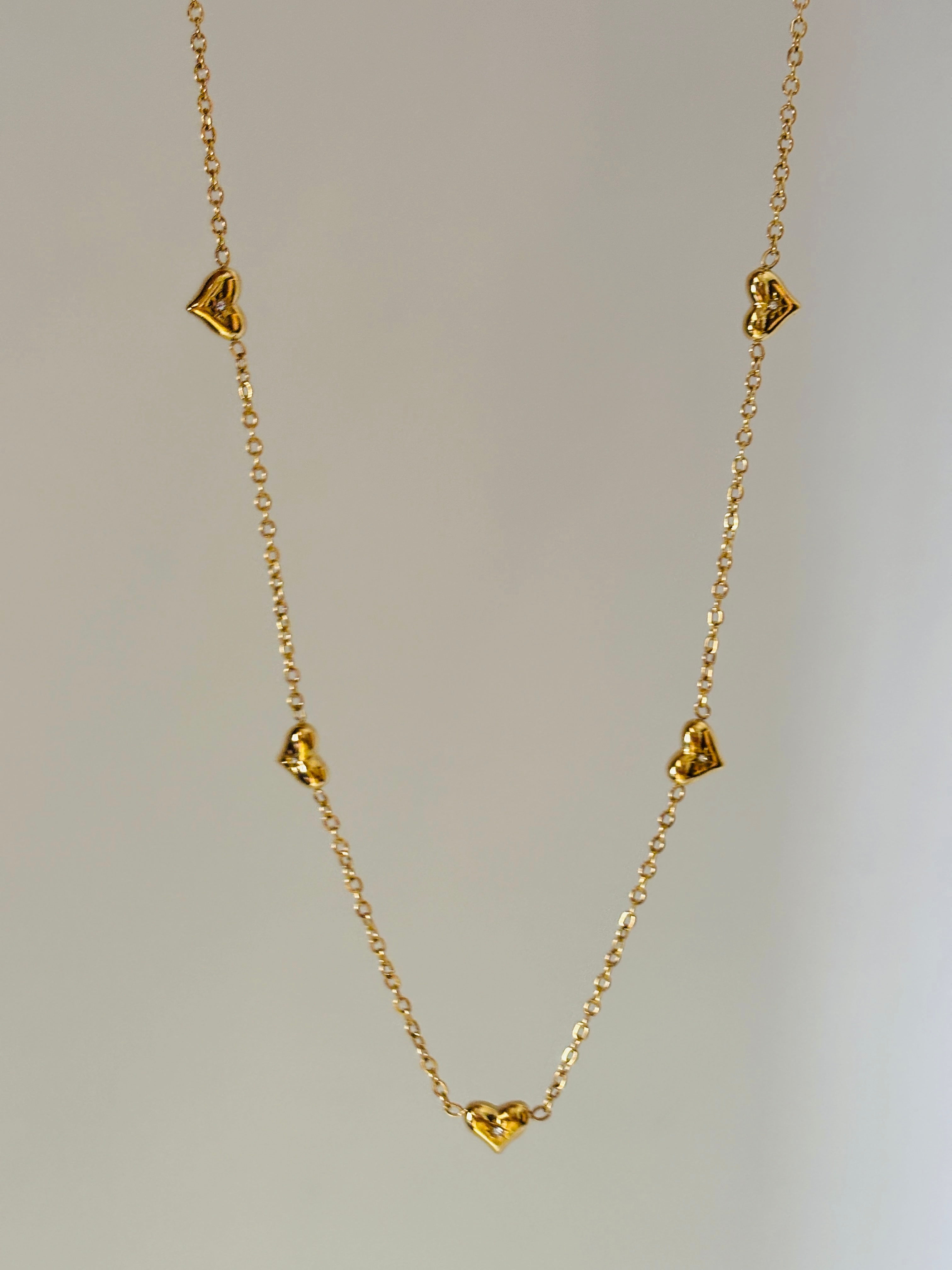 Imogen heart charm necklace