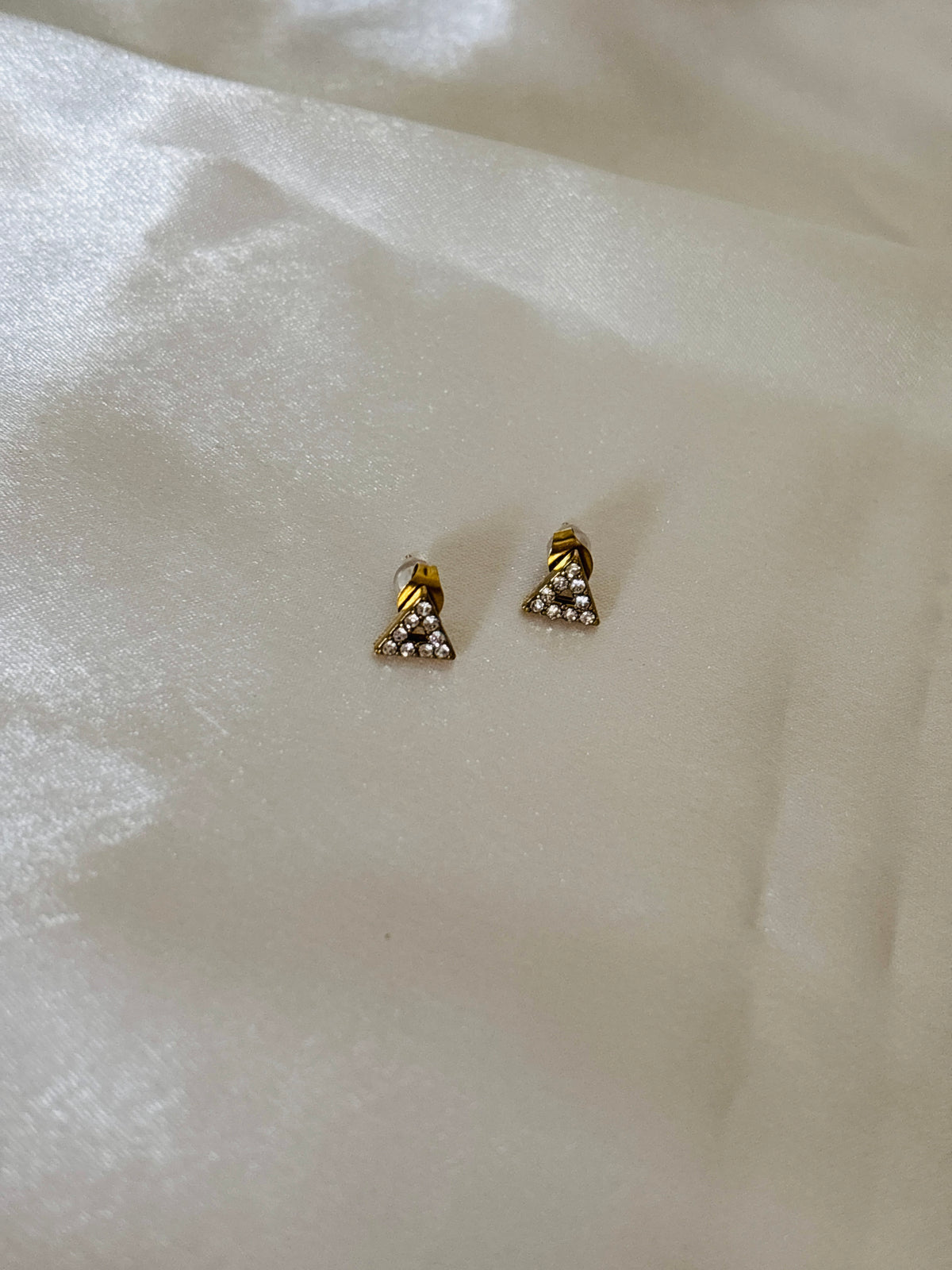 Triangle stud earring