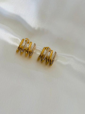 Lilian claw earrings