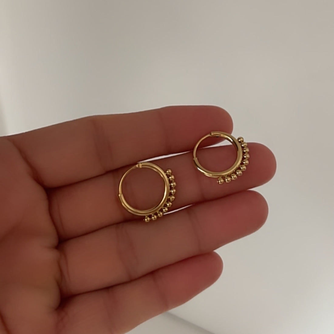 Ring hoop earring
