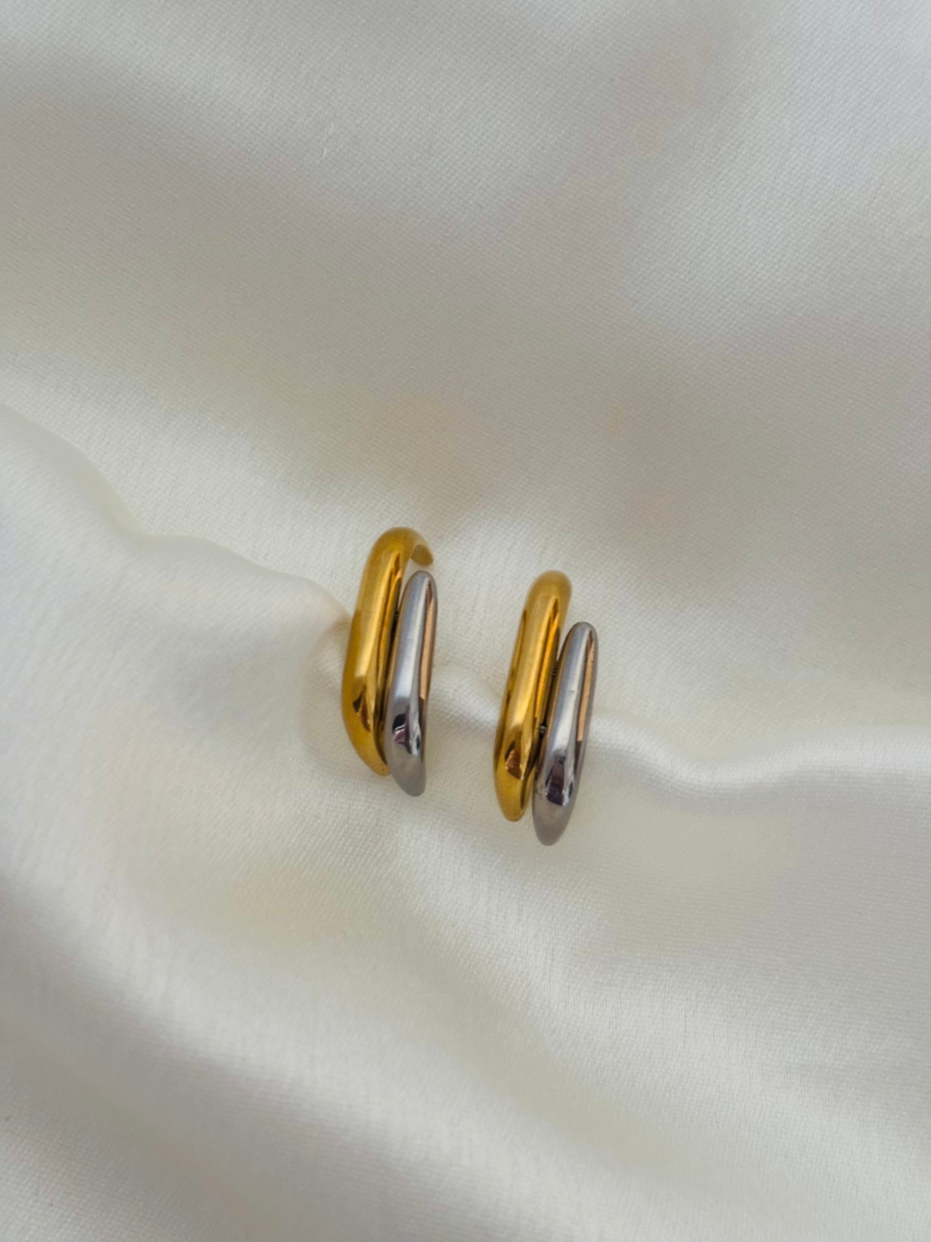 Romy two tone earring