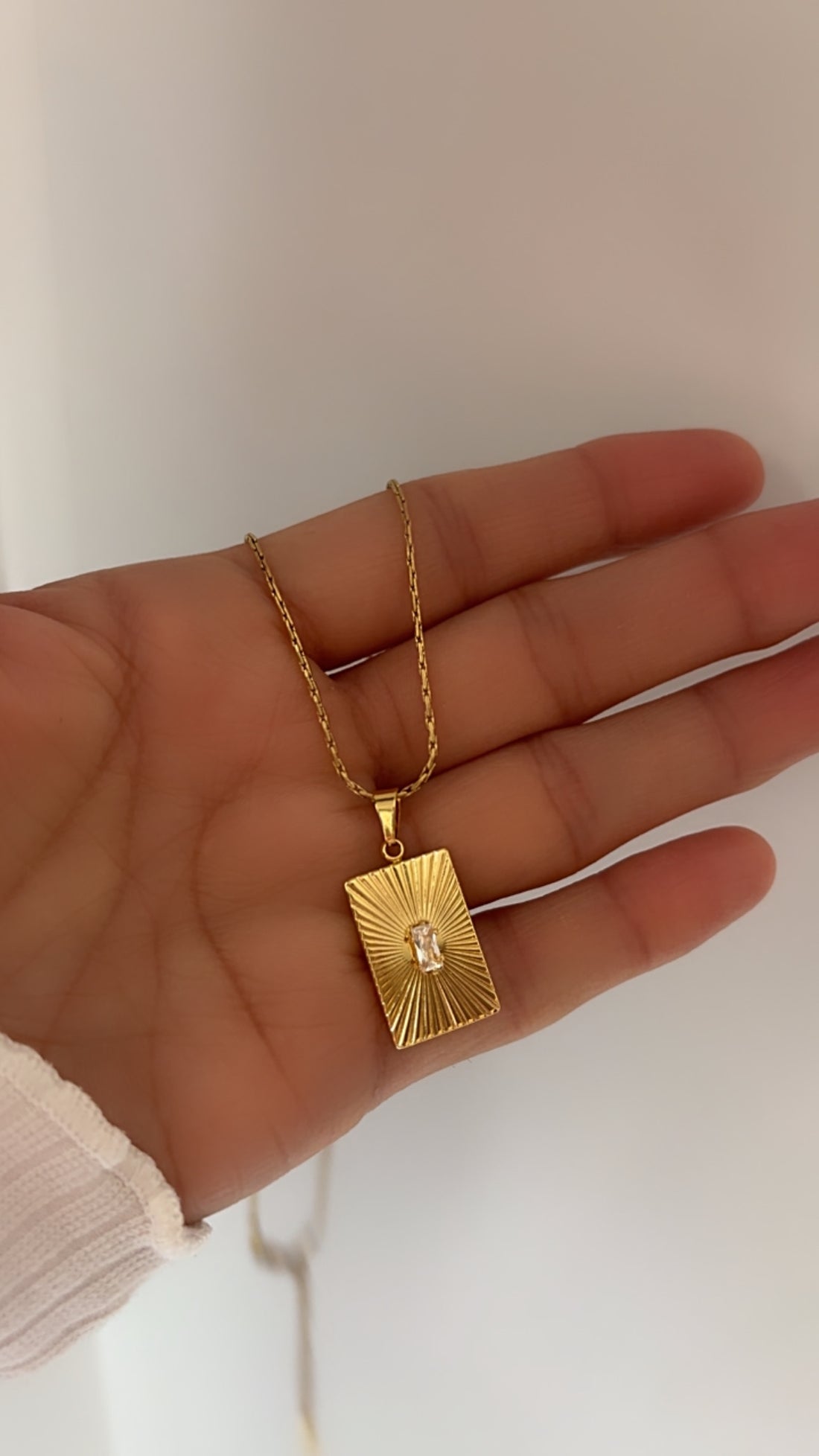 Vintage rectangular necklace