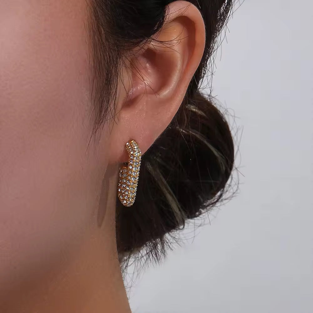 Maria AD diamond studded earring
