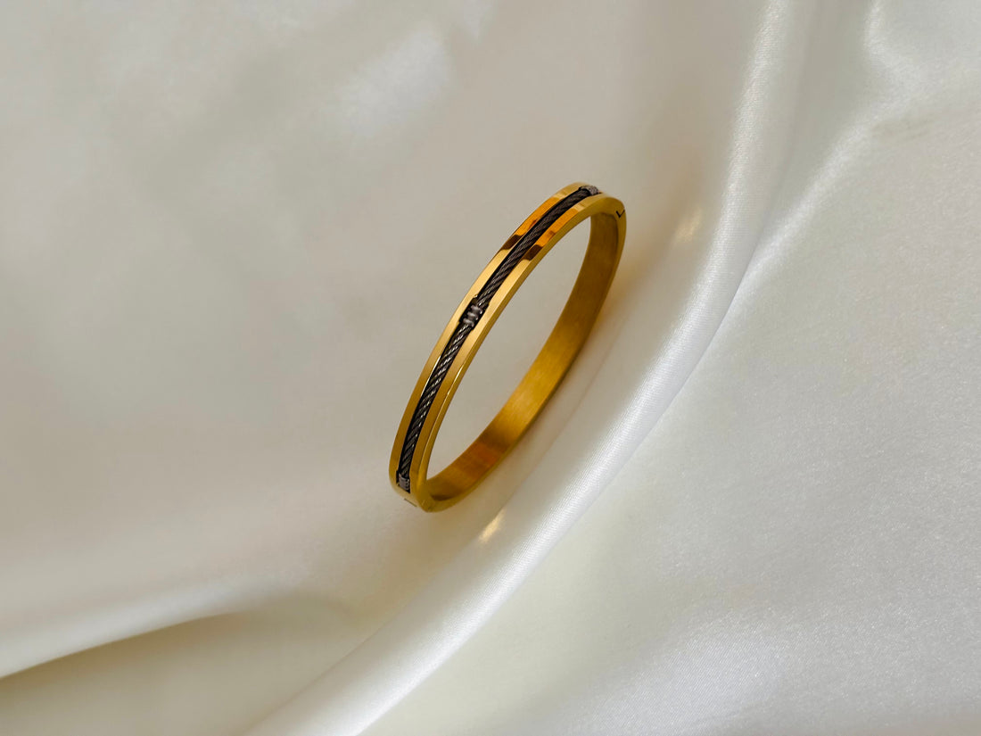 Two tone kada bracelet