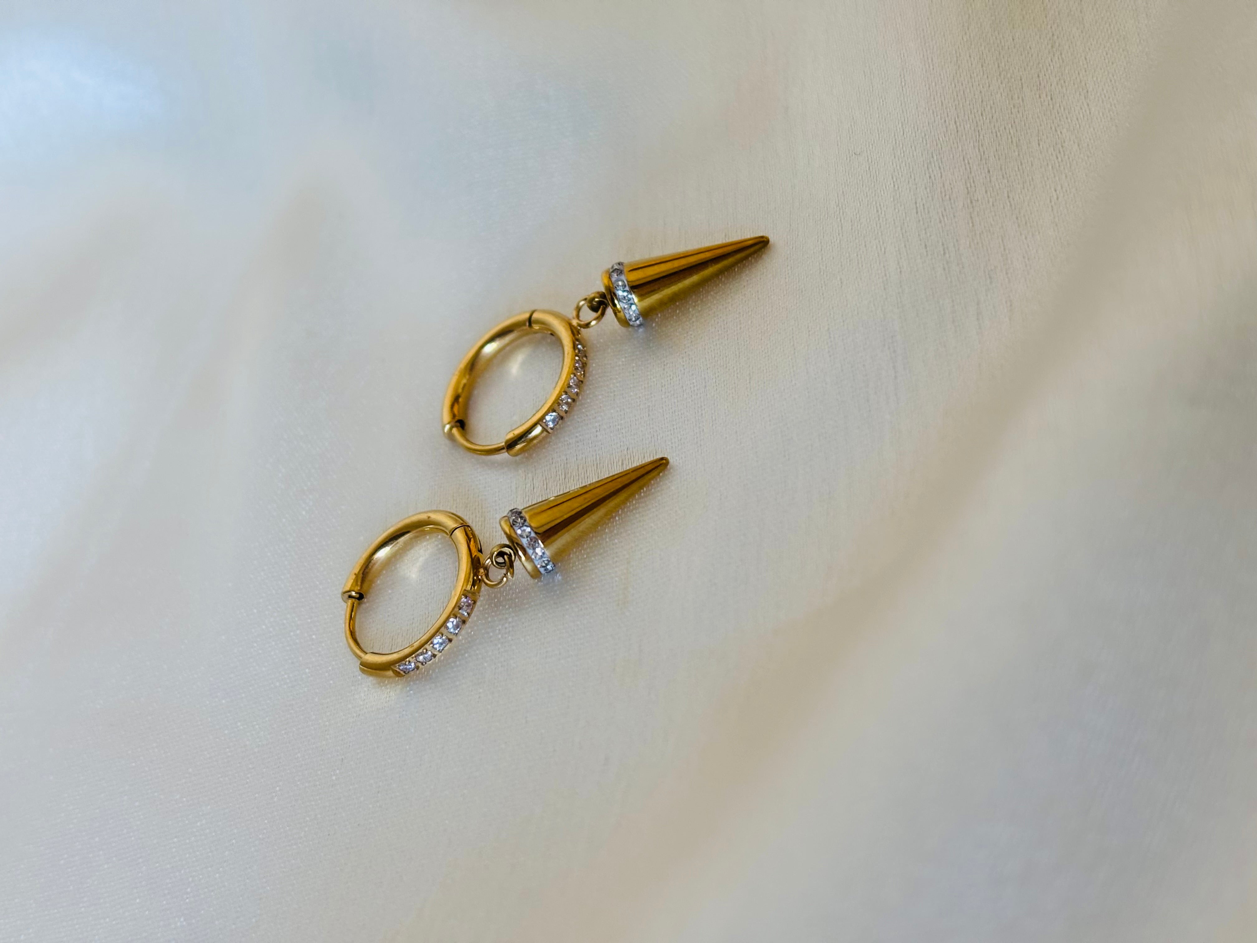 Nail hoop earring