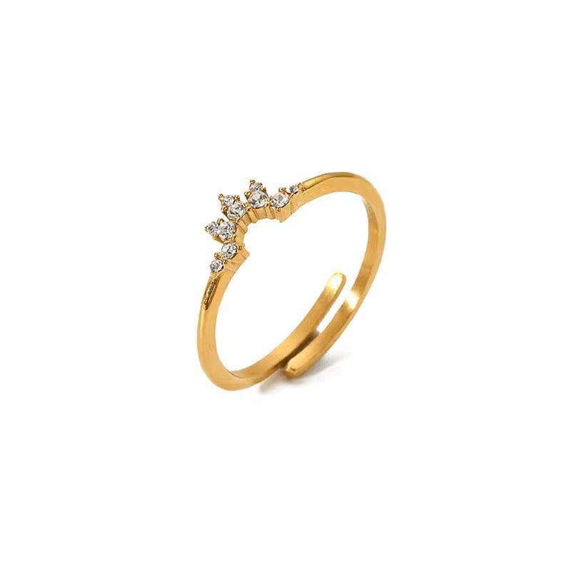 Mini crown ring