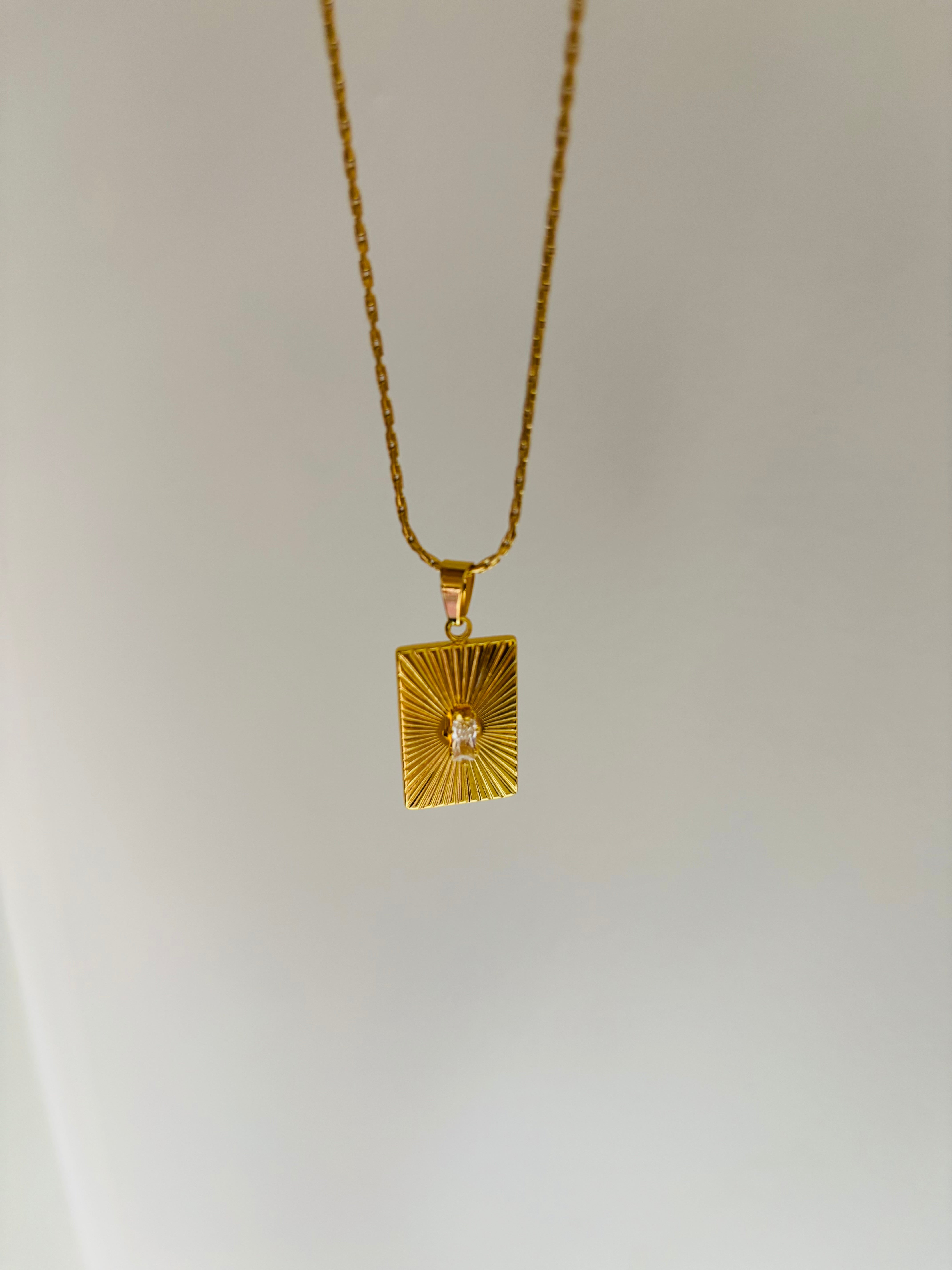 Vintage rectangular necklace
