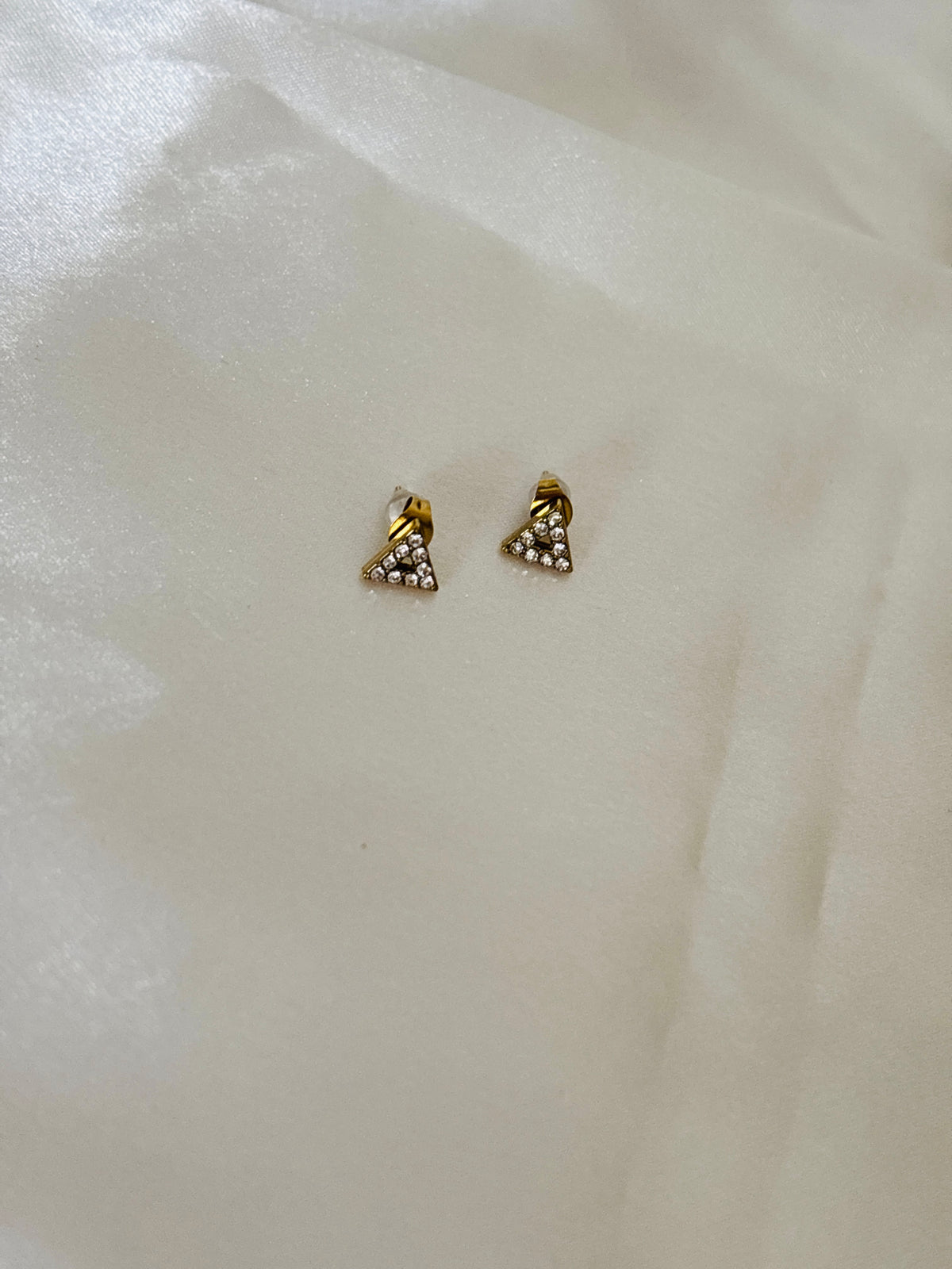 Triangle stud earring