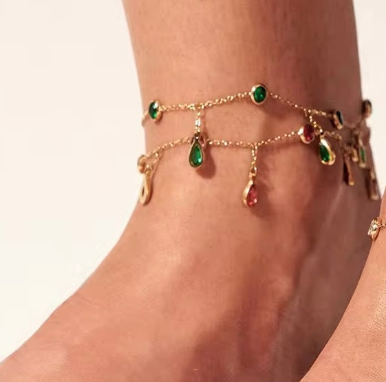 Emerald ANKLET