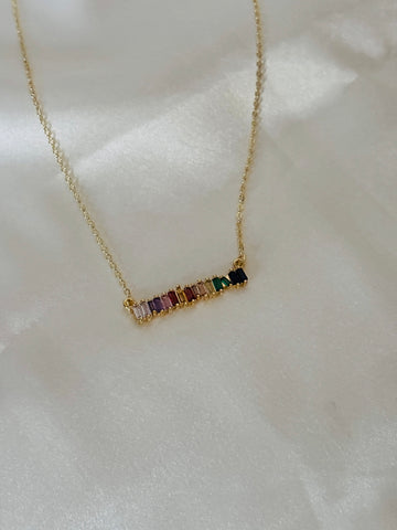 Multi bar pendent necklace