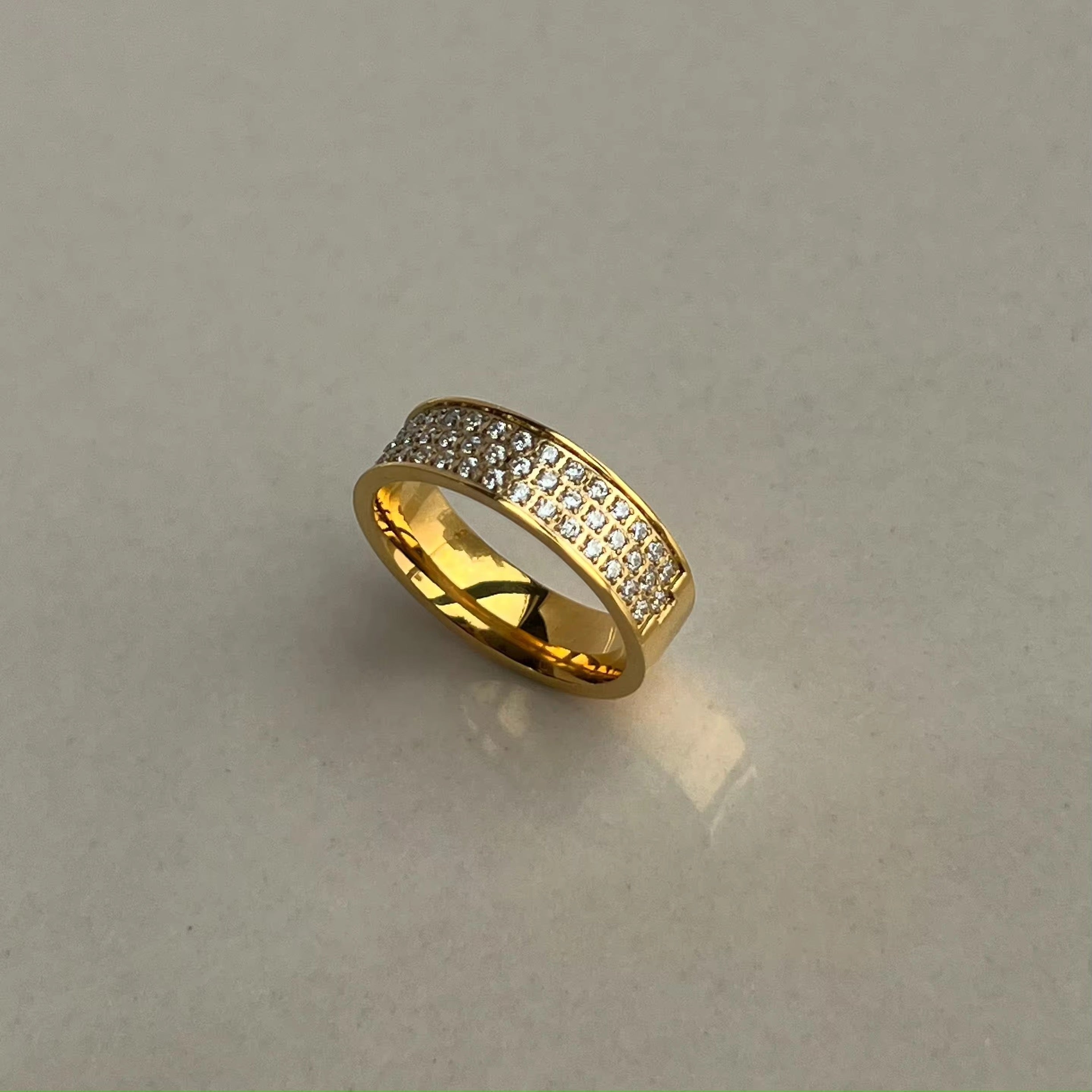 AD Studded diamonds ring