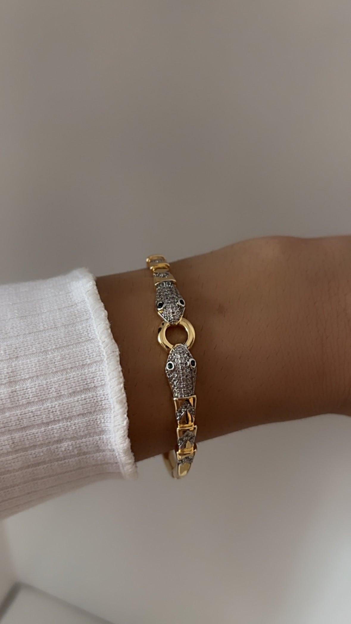Peyton zirconia diamond kada bracelet