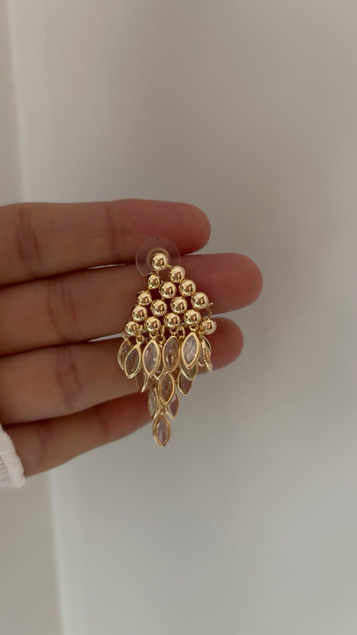 Grapes drop earring
