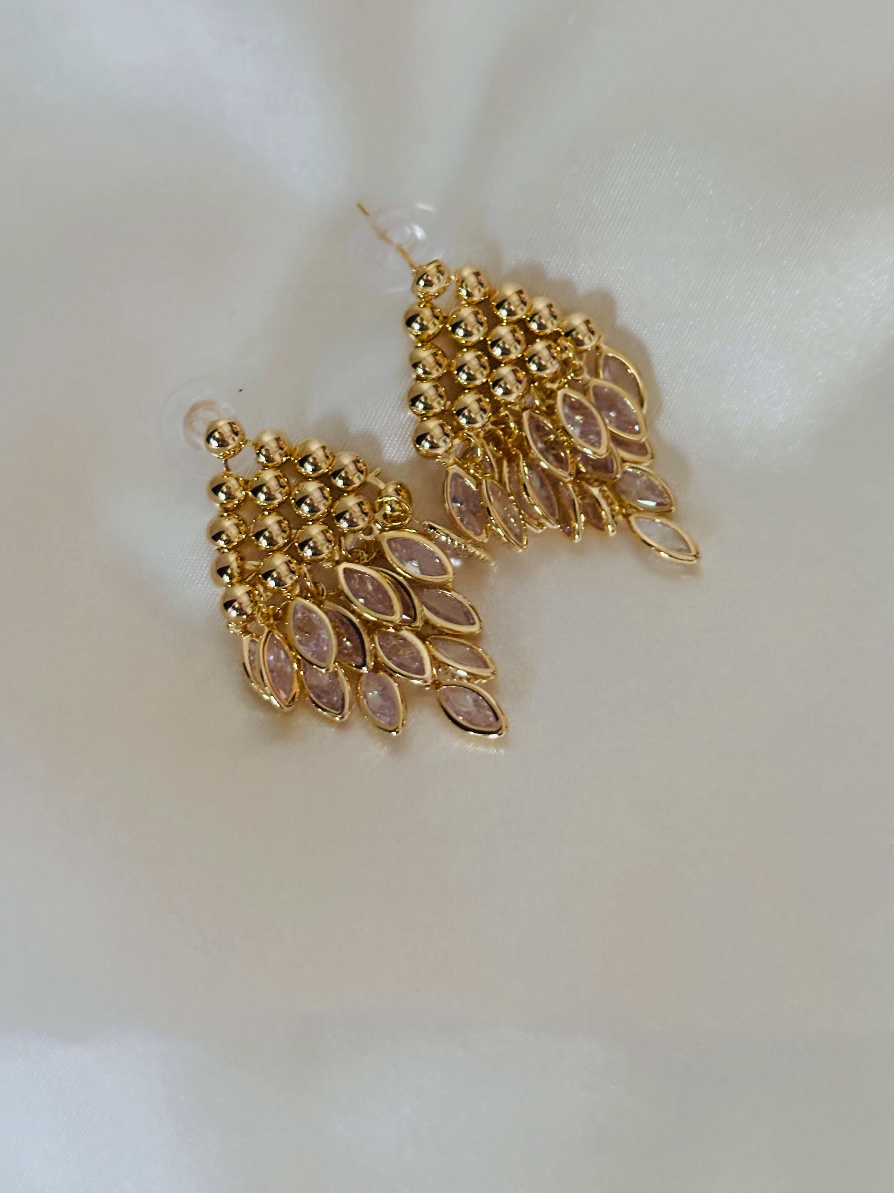 Grapes drop earring