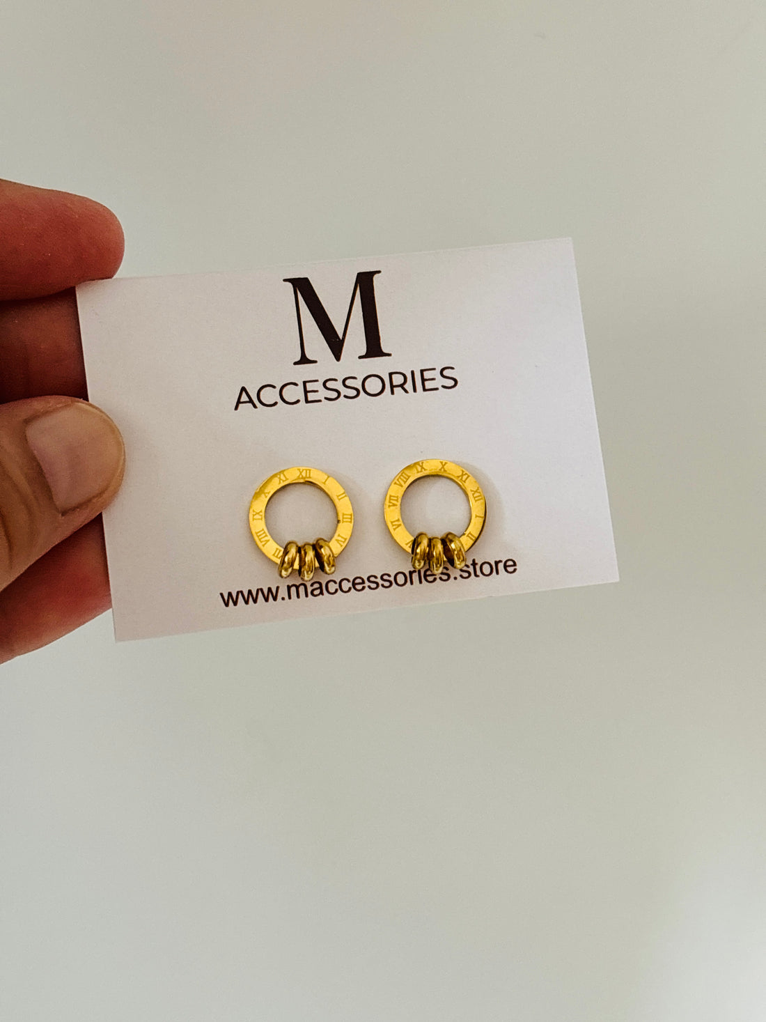 Ring stud earring