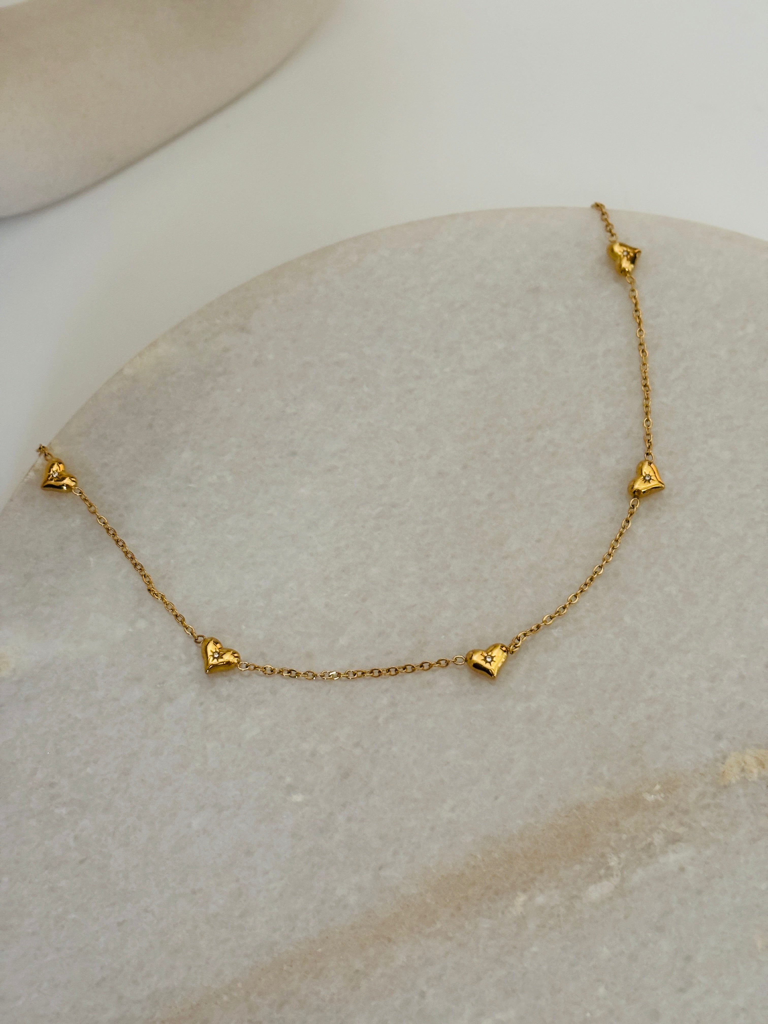 Imogen heart charm necklace