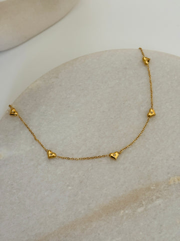 Imogen heart charm necklace