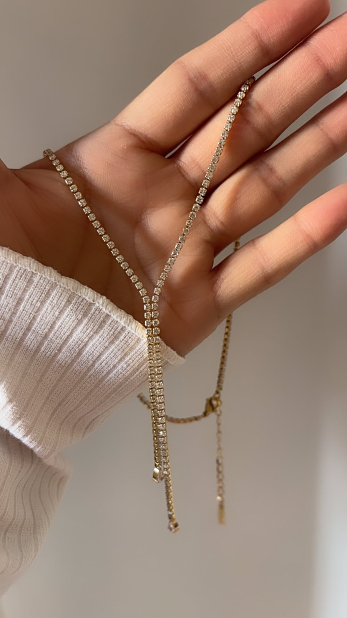 Jane tennis diamond necklace