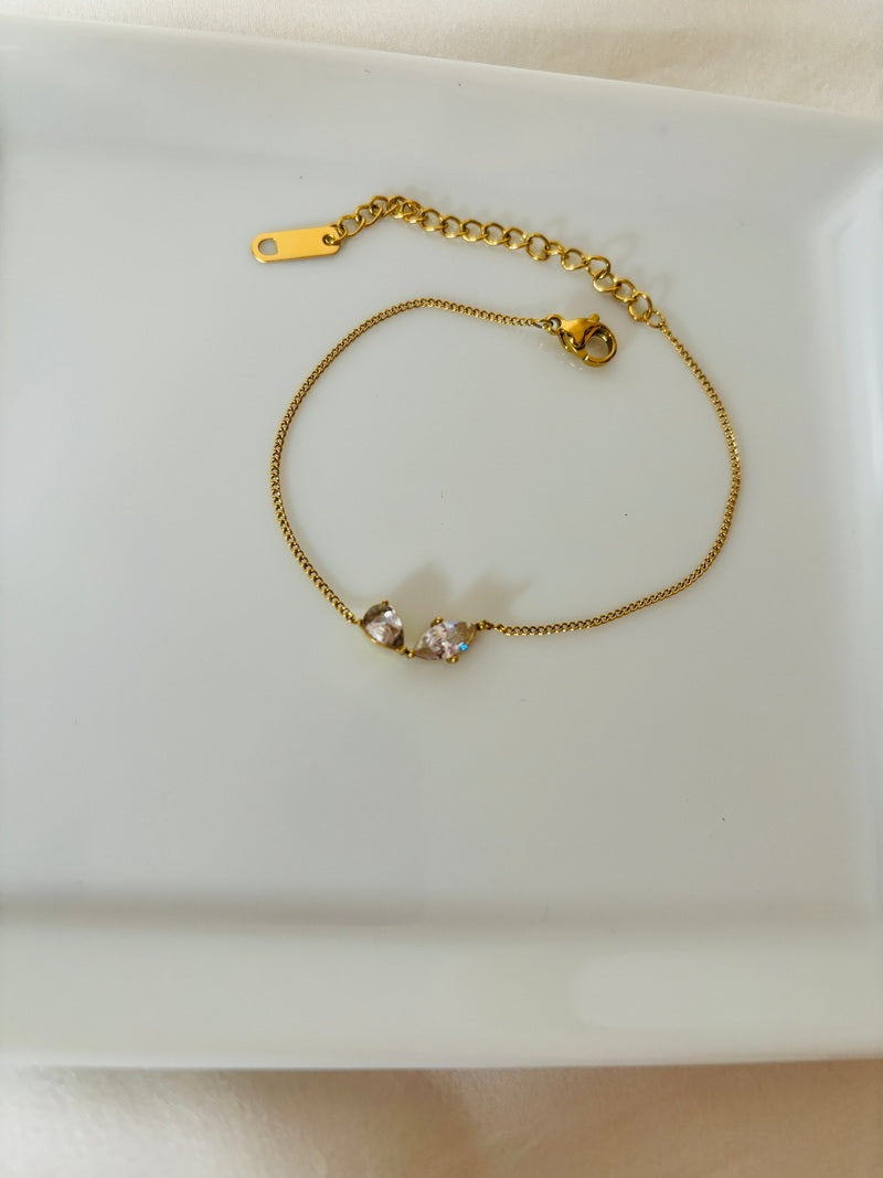 Almond Cut Diamond Bracelet