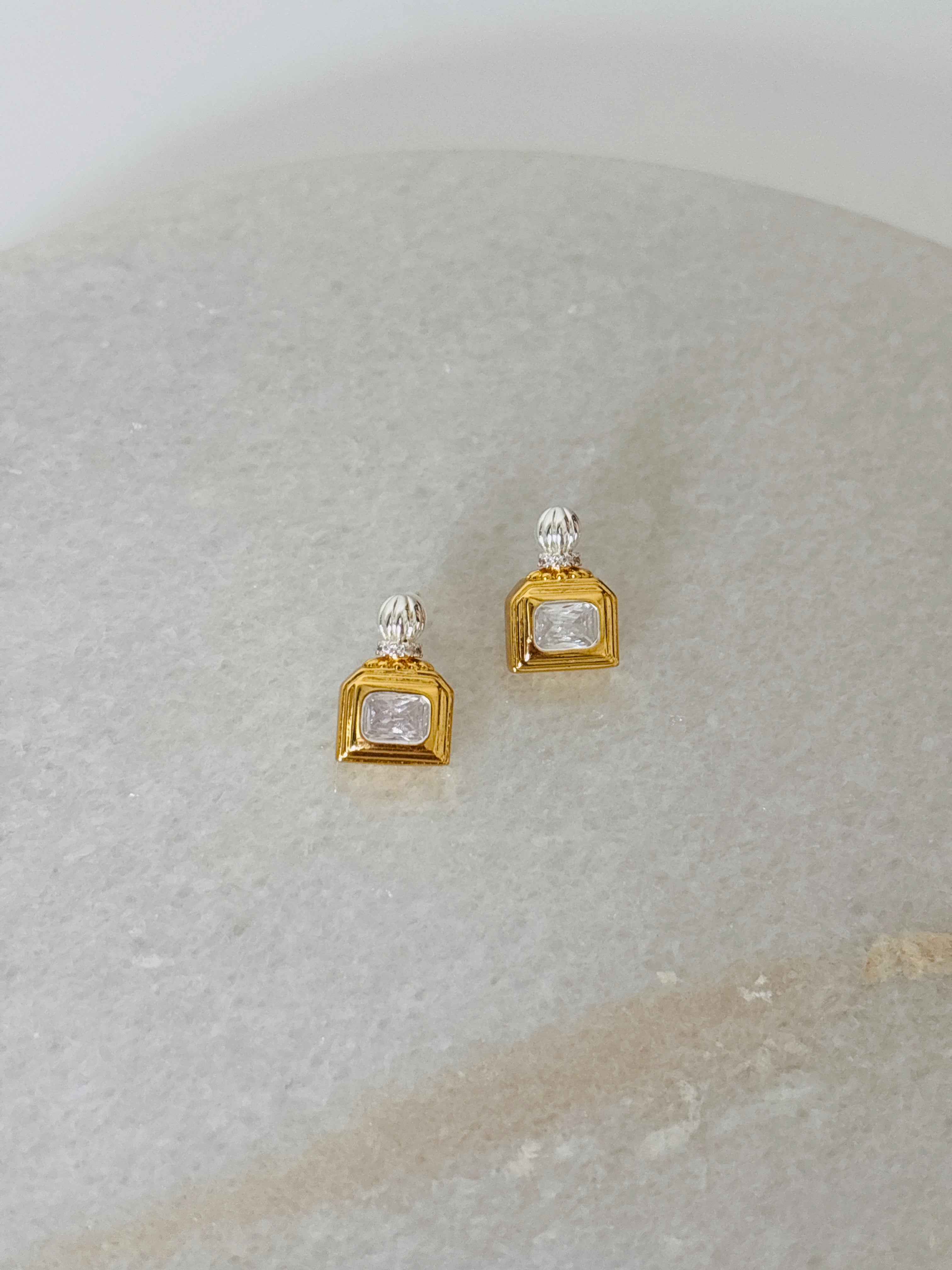 Wine bottle earring