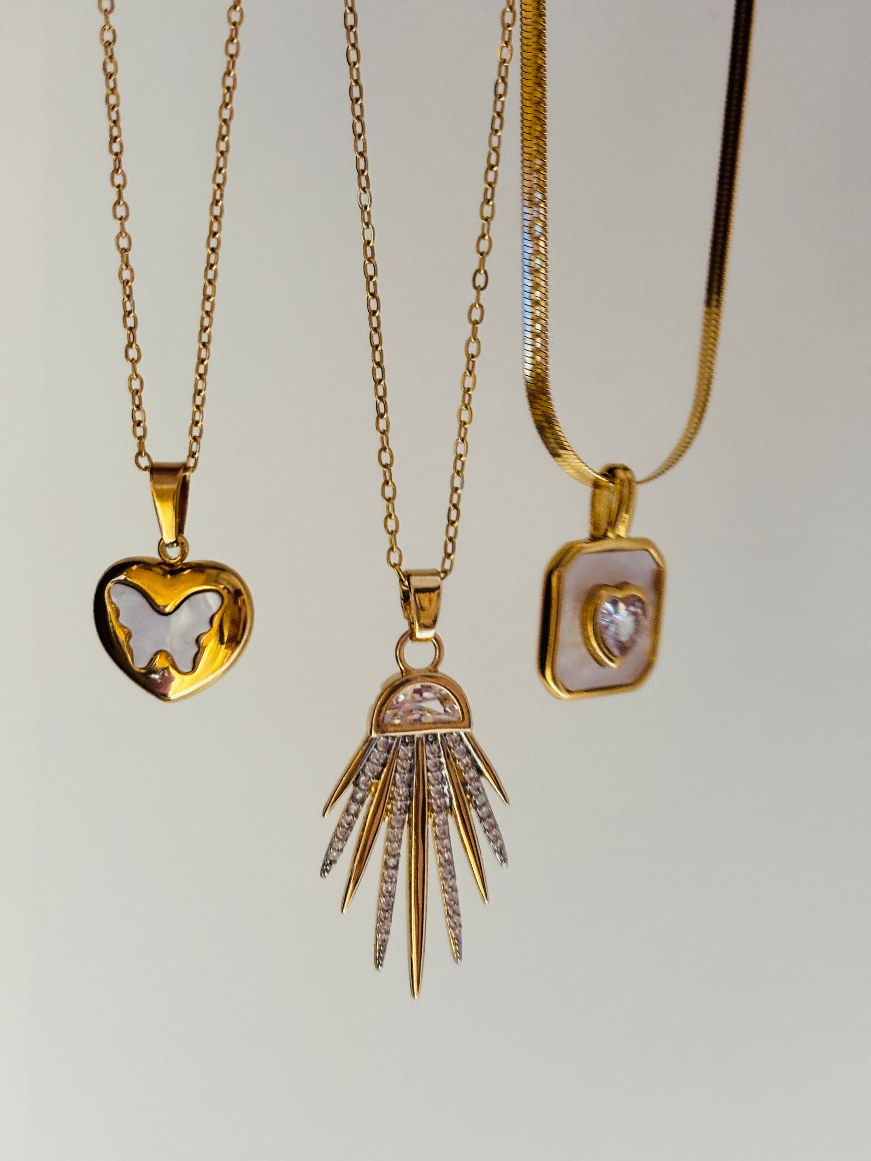 Butterfly charm necklace