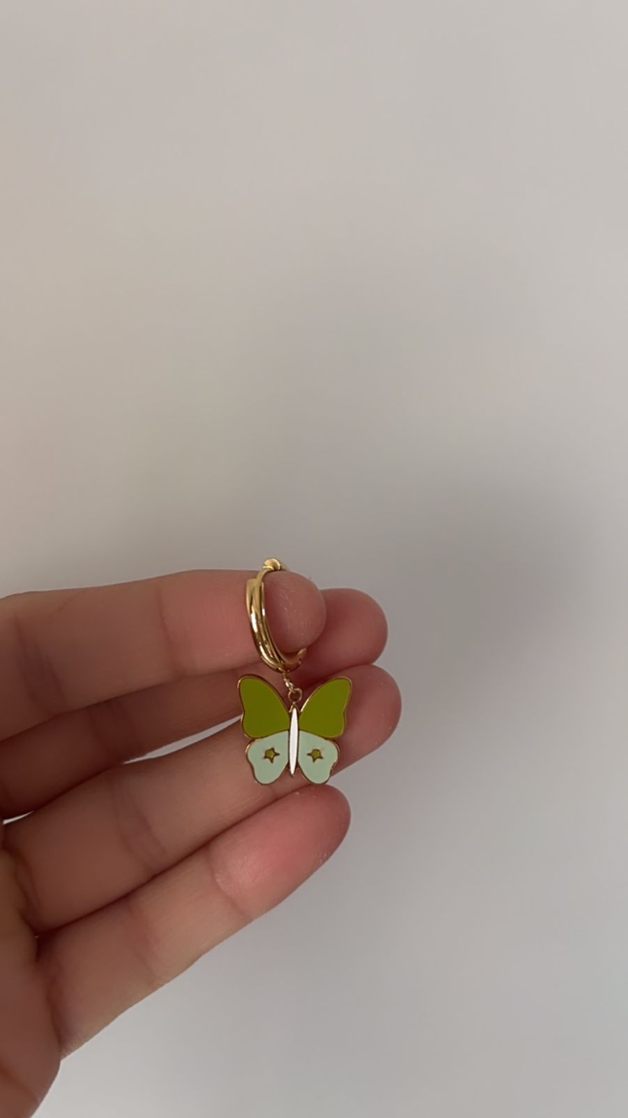 Butterfly Charm Hoop