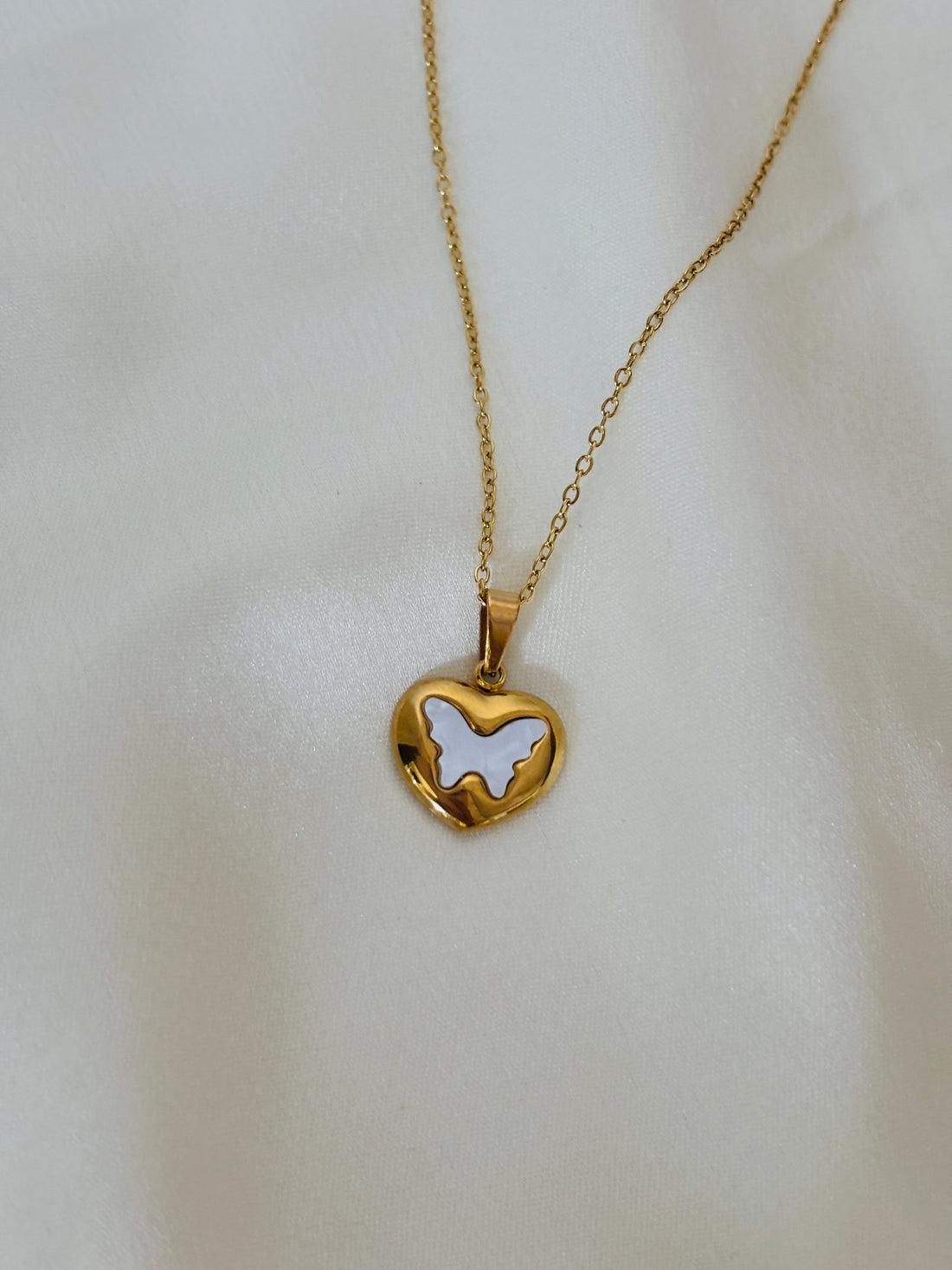 Butterfly charm necklace