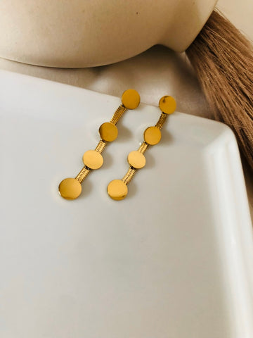 Coin Chain Earring