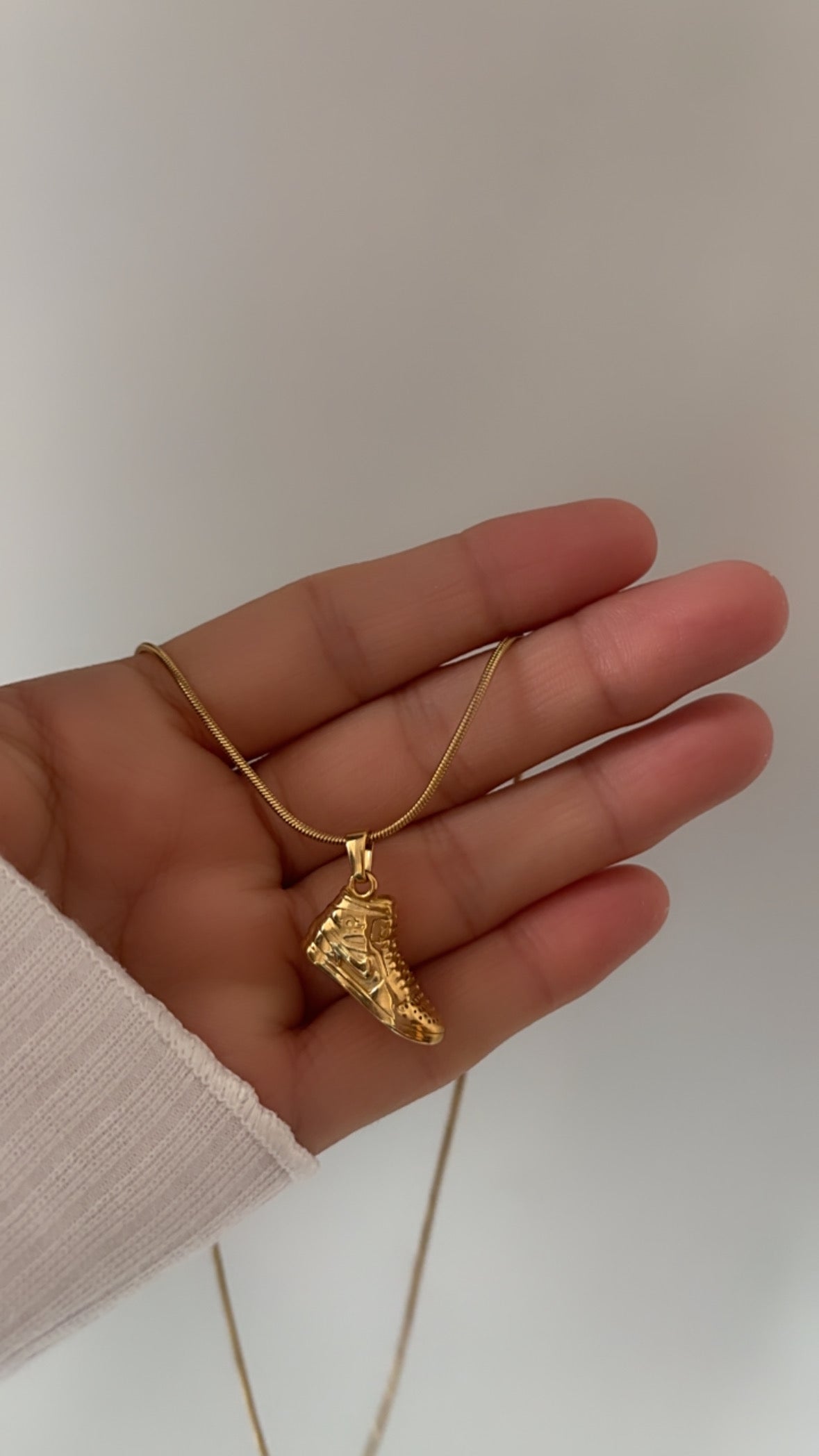 Shoes charm necklace