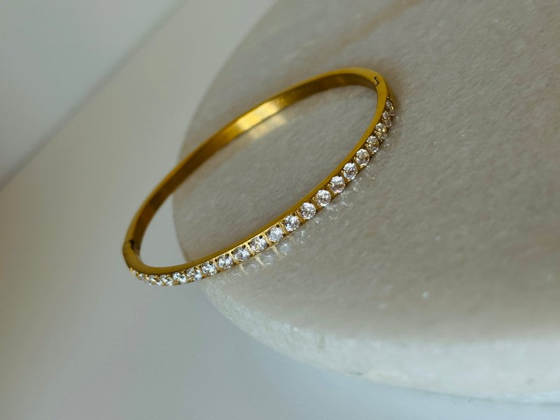 Edwina Diamond Kada Bracelet