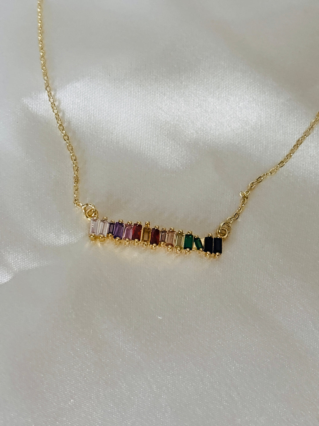 Multi bar pendent necklace