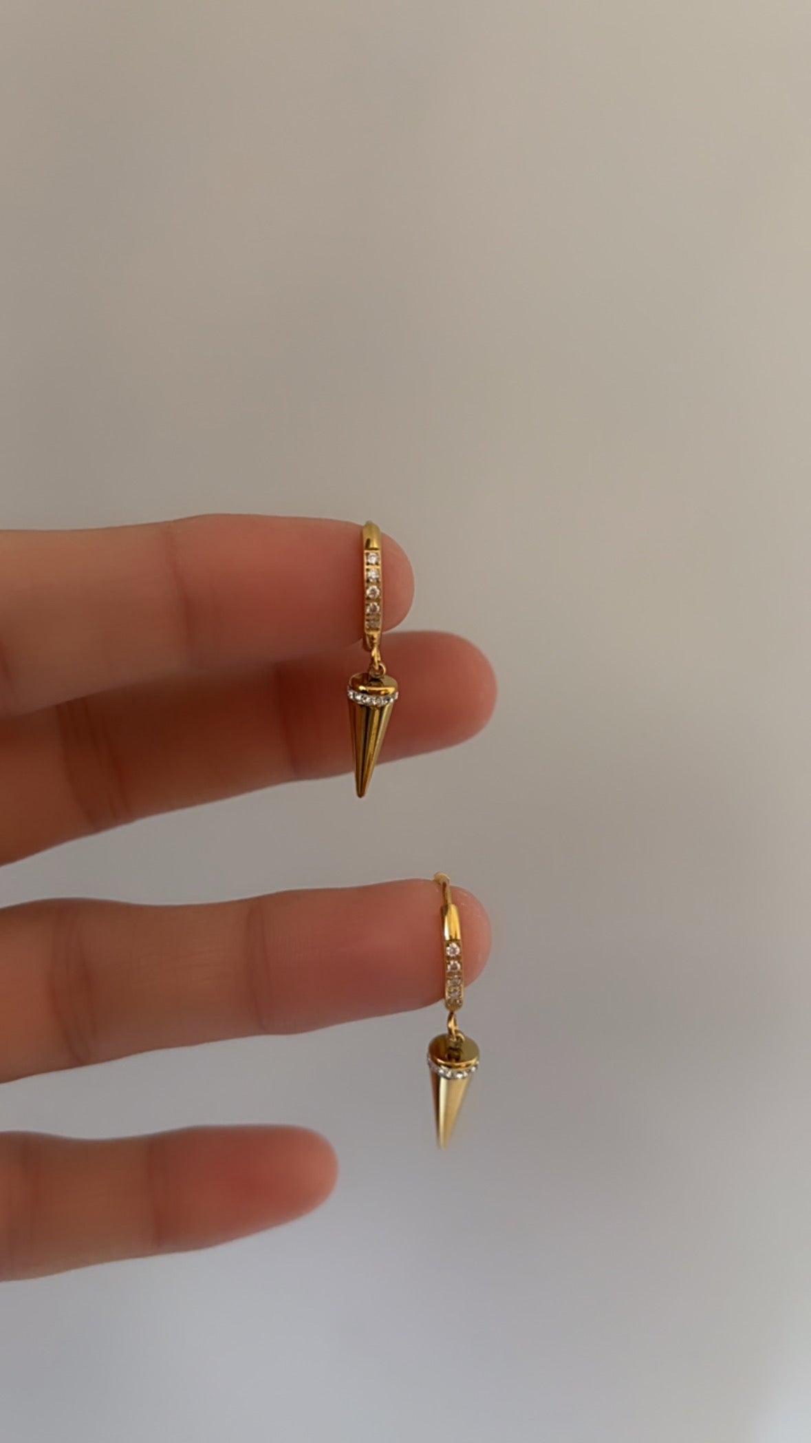Nail hoop earring