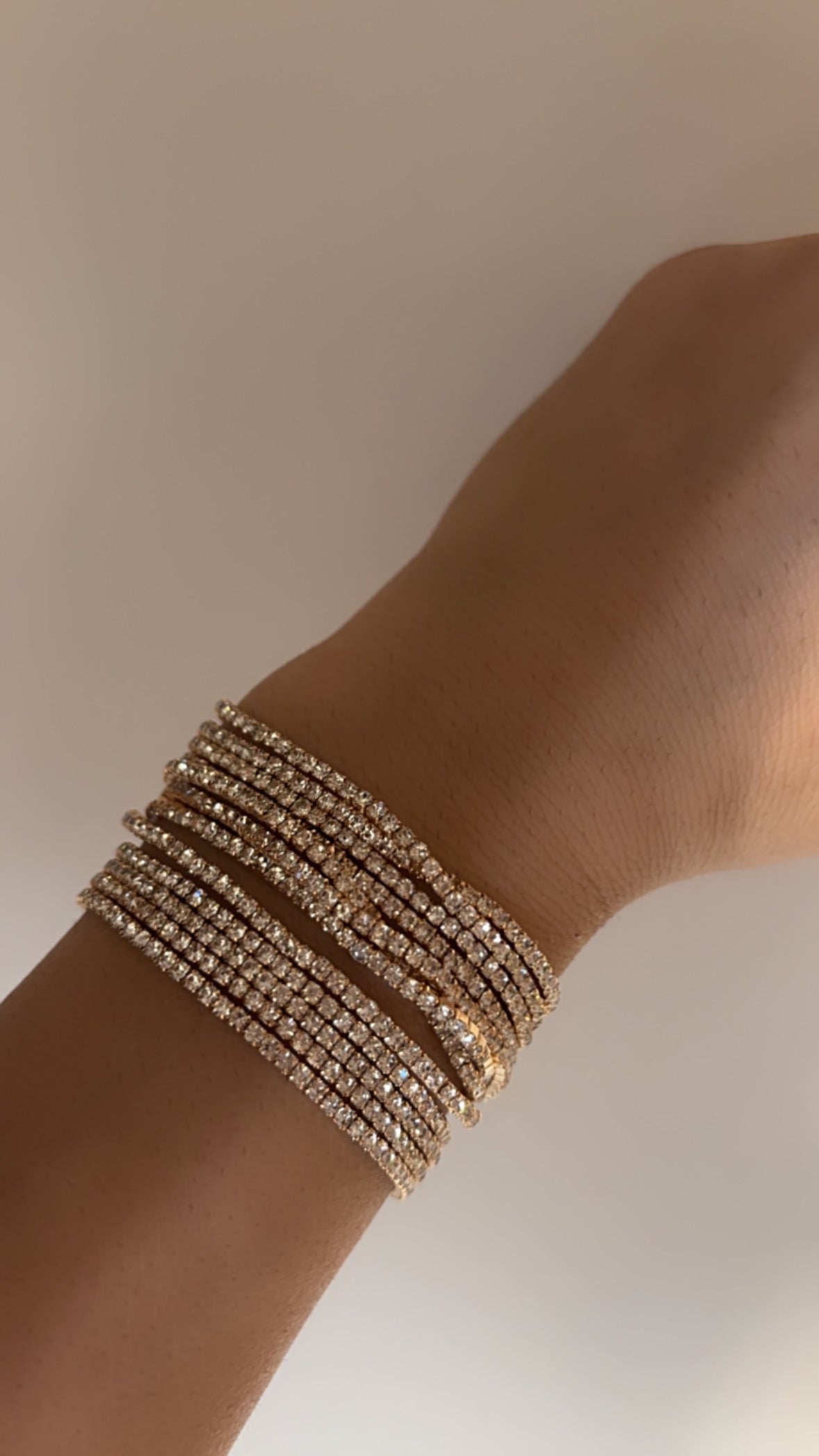Stretchable tennis diamond bracelets