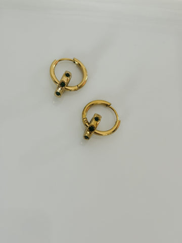 Emerald Basic Ring Hoop