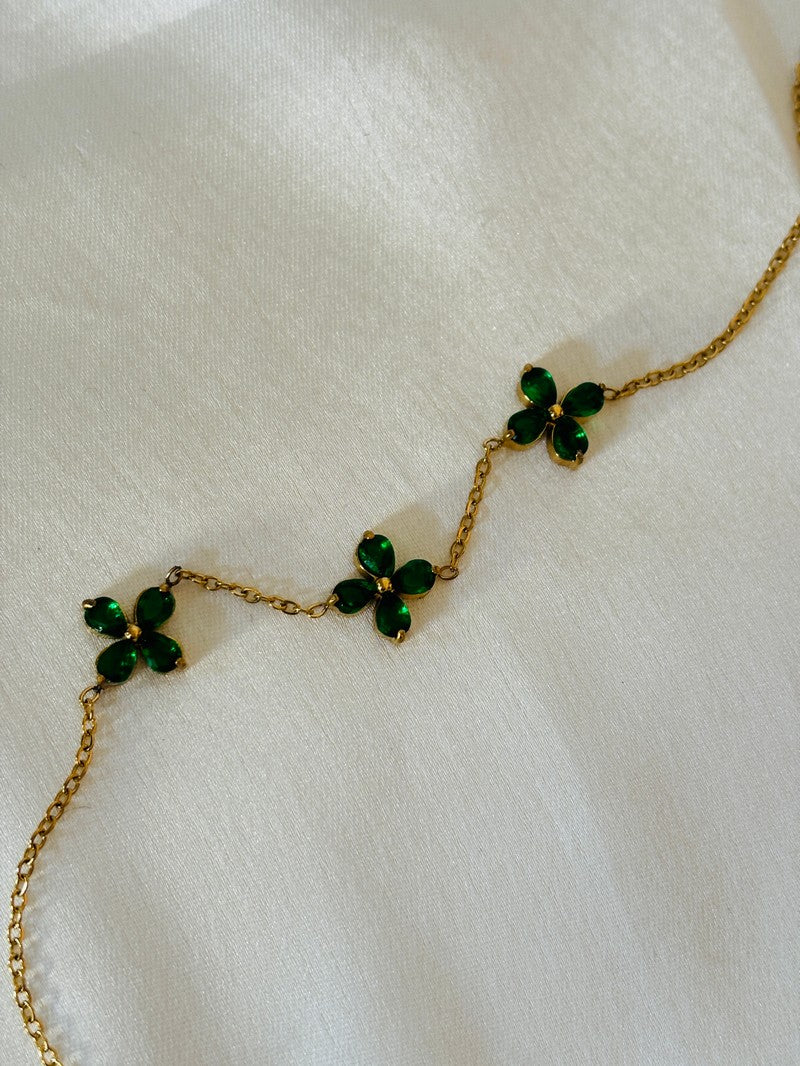 Emerald Minimal Bracelet