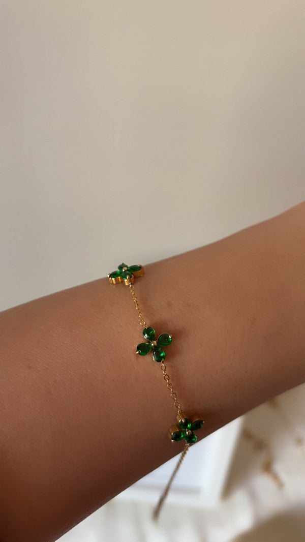 Emerald Minimal Bracelet