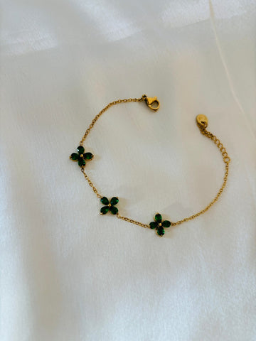 Emerald Minimal Bracelet