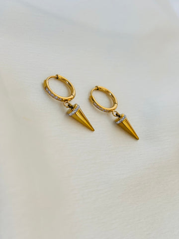 Nail hoop earring