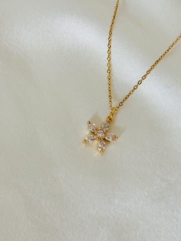 Flora charm necklace