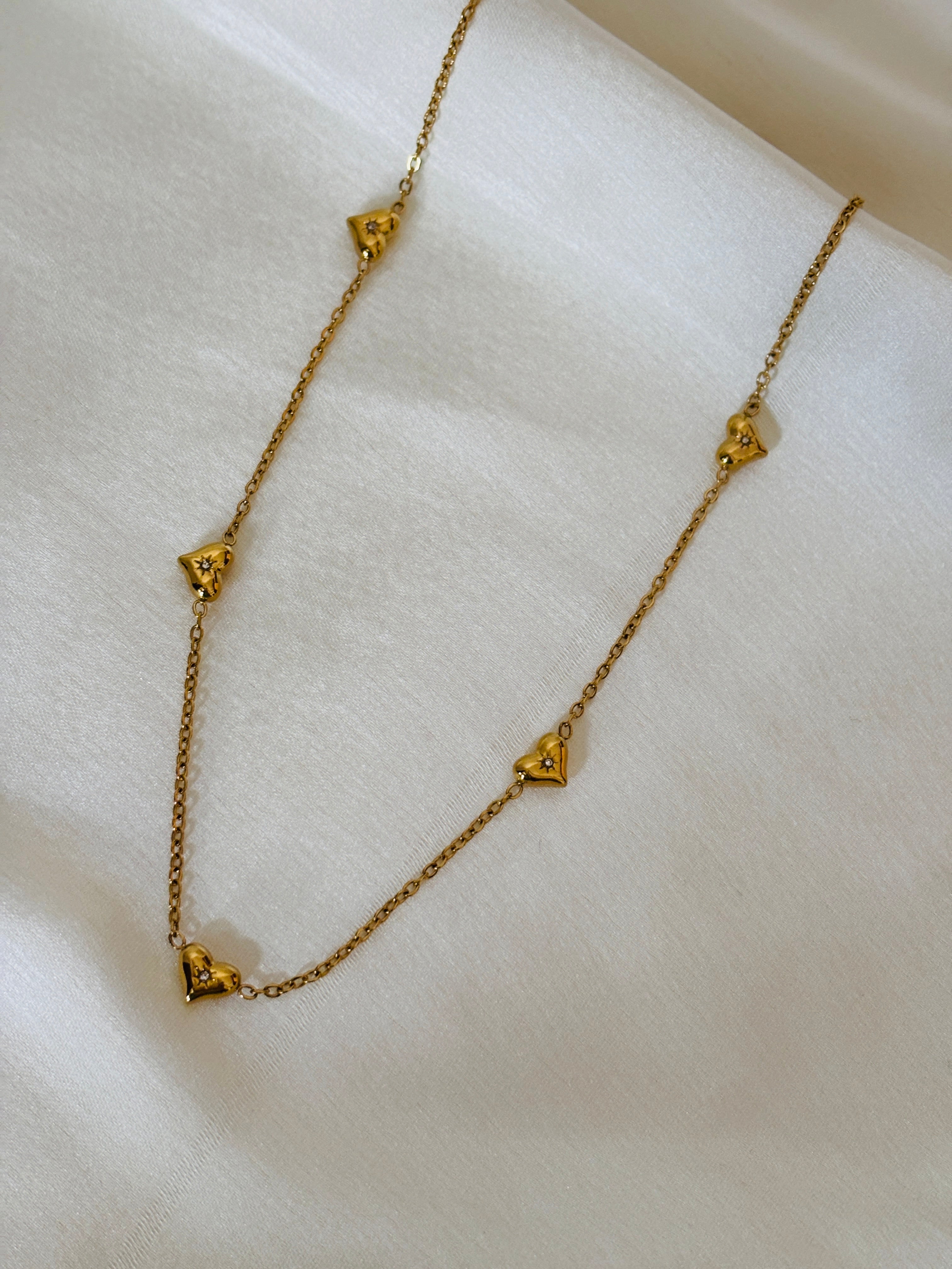 Imogen heart charm necklace