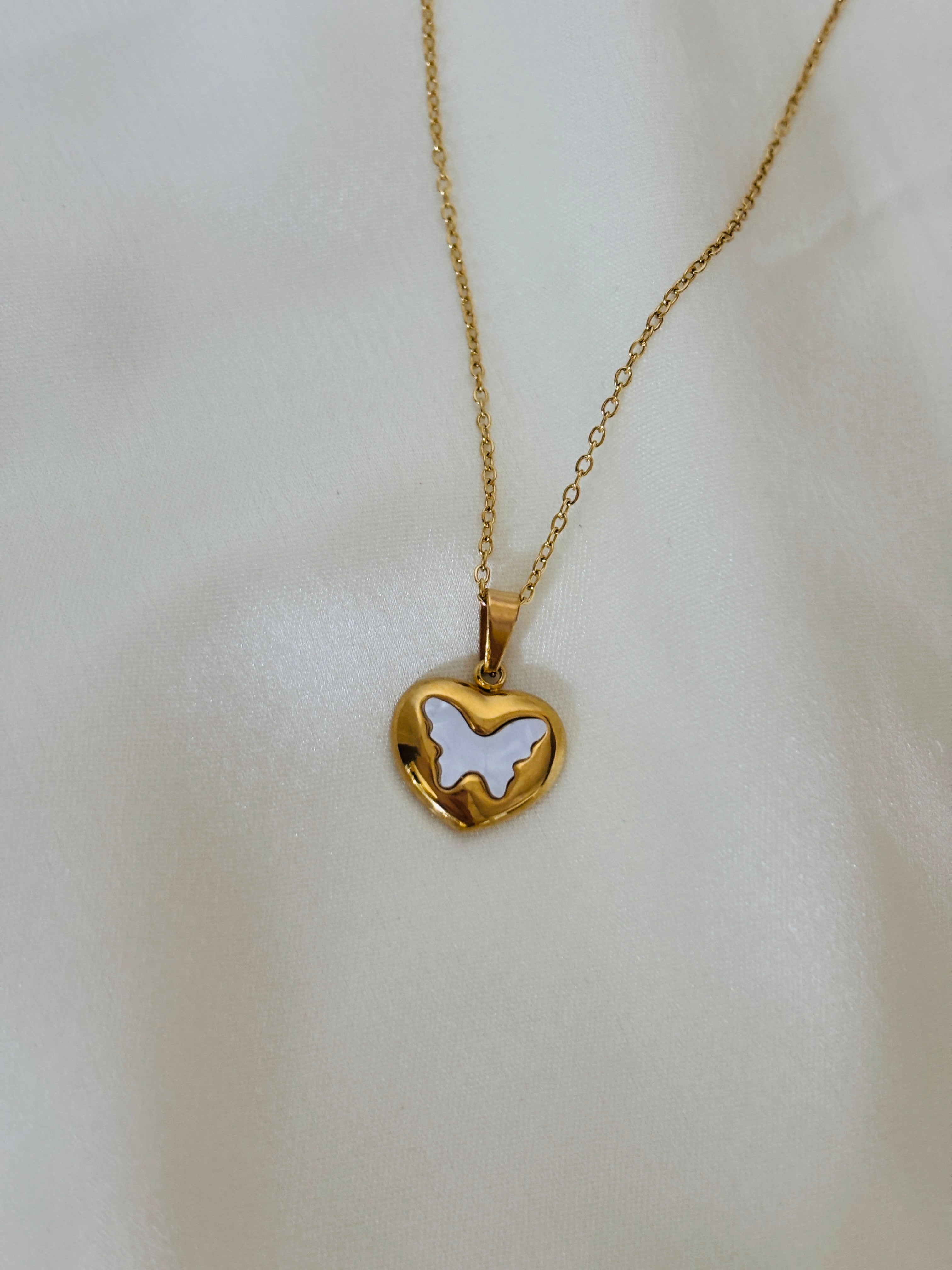 Butterfly charm necklace