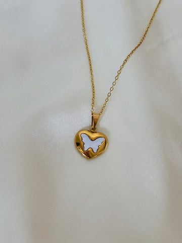 Butterfly charm necklace