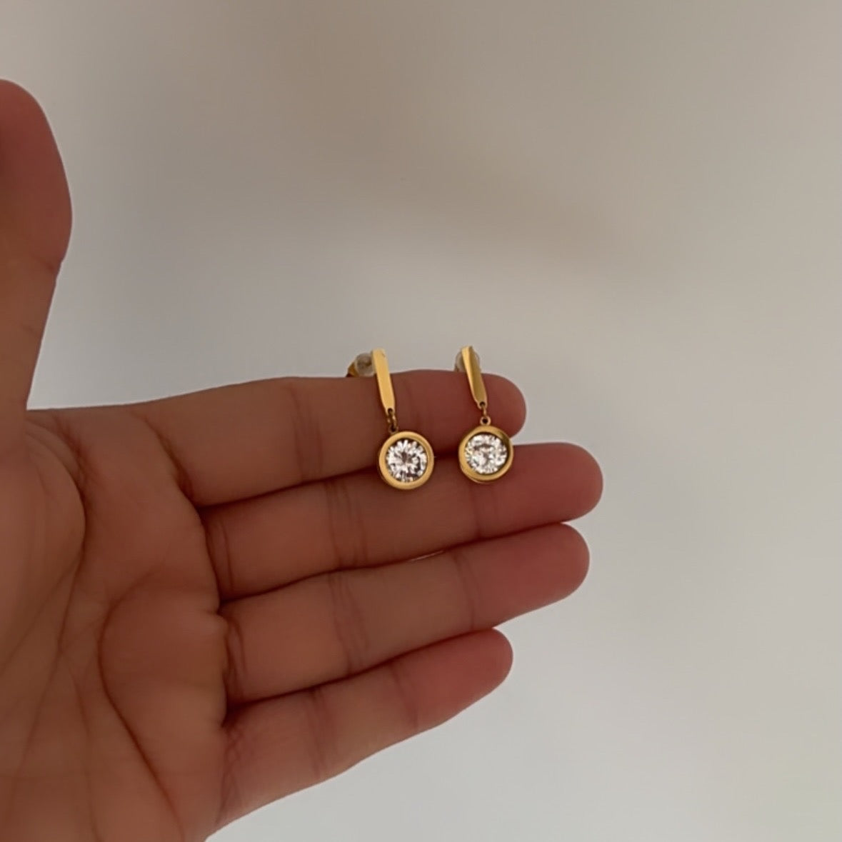 Disc ball earring