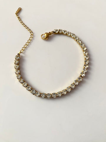 Tennis chain bracelet