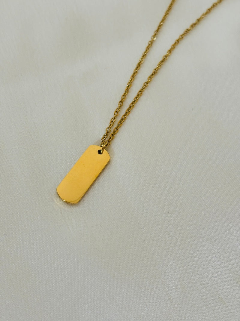 Flat Bar Necklace