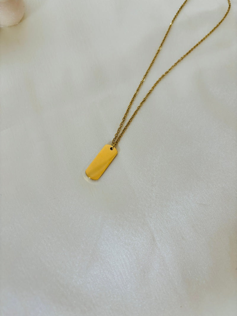 Flat Bar Necklace