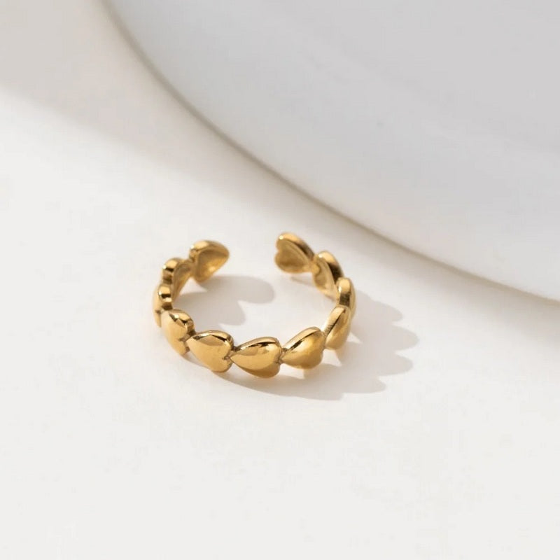 Heart Cut Adjustable Ring