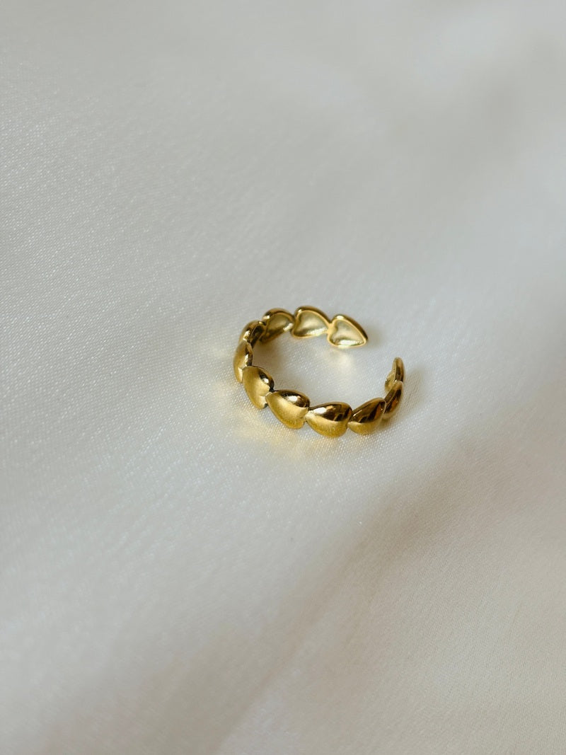 Heart Cut Adjustable Ring