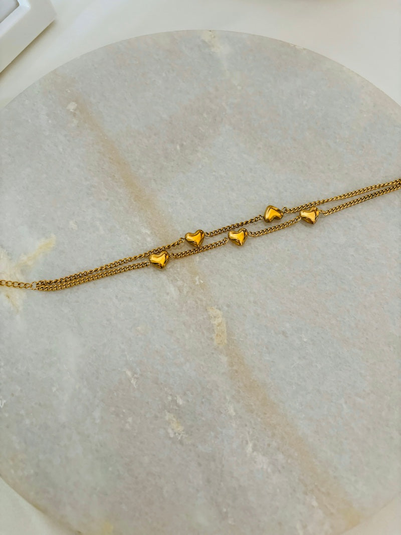 Heart Layer Bracelet